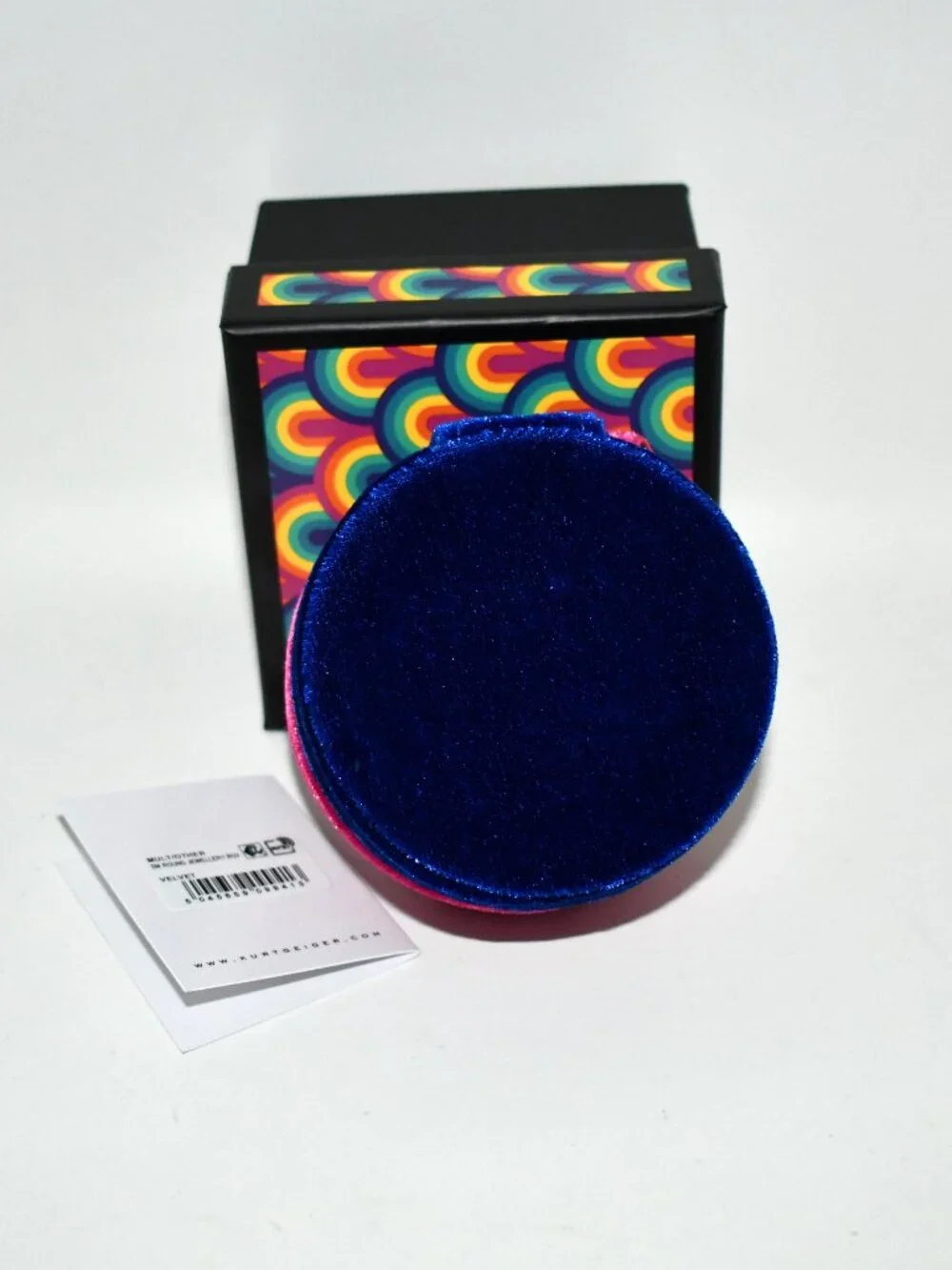 Kurt Geiger SMALL Round Jewelry Box in Multi #5393669789 NWT